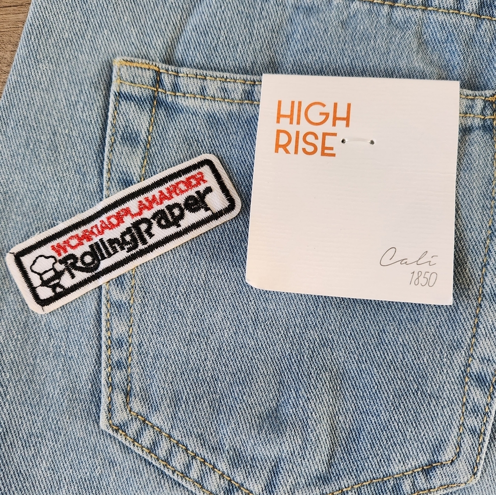 Cali 1850 Cutoff High Waist Jean Shorts - Picture 5 of 12